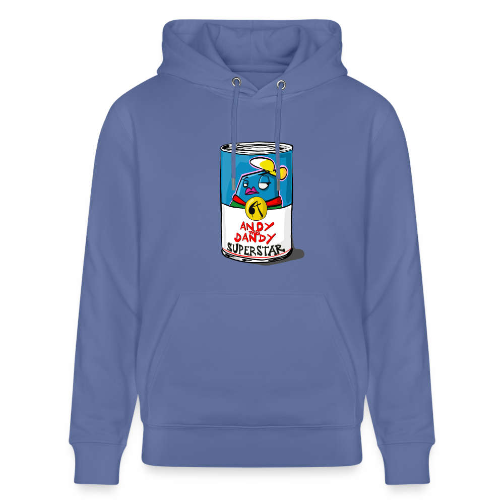 Superstar soup. Andy. Uniseks bio-hoodie. - blauw