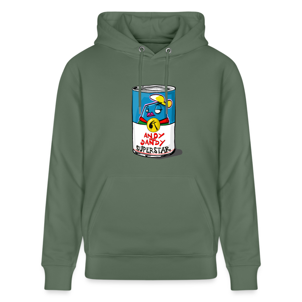 Superstar soup. Andy. Uniseks bio-hoodie. - dennengroen