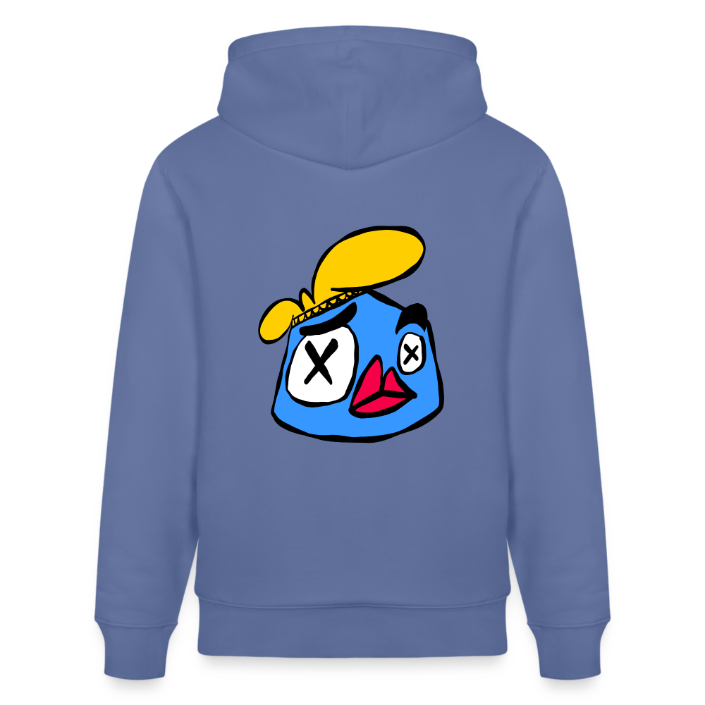 Knock out Andy. Back. Uniseks bio-hoodie - blauw