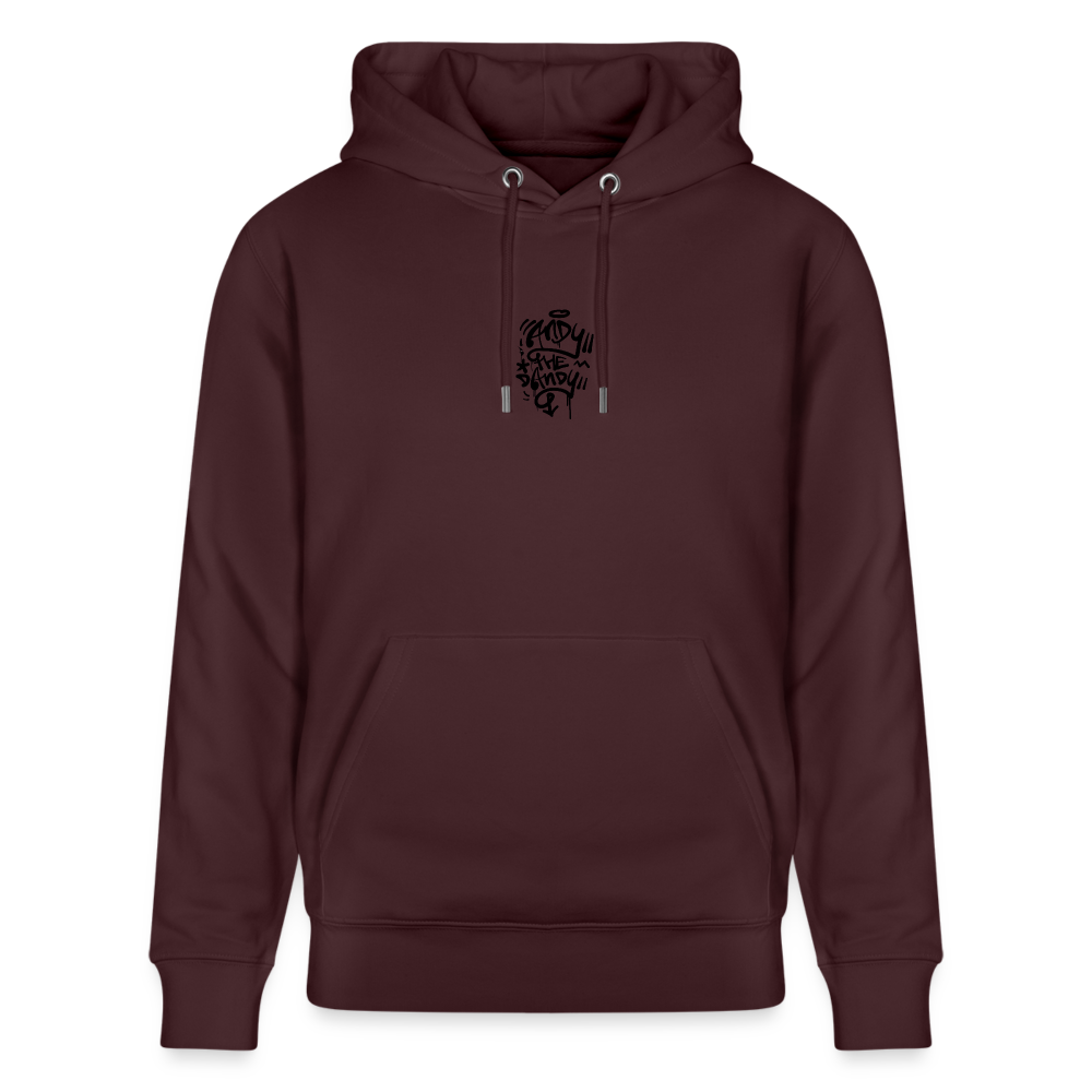 Knock out Andy. Back. Uniseks bio-hoodie - maroon