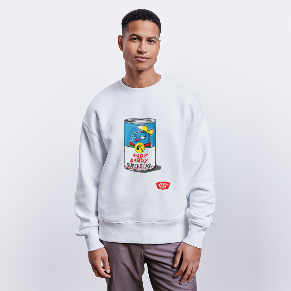 Superstar Soup. Uniseks oversize bio-sweater. - wit