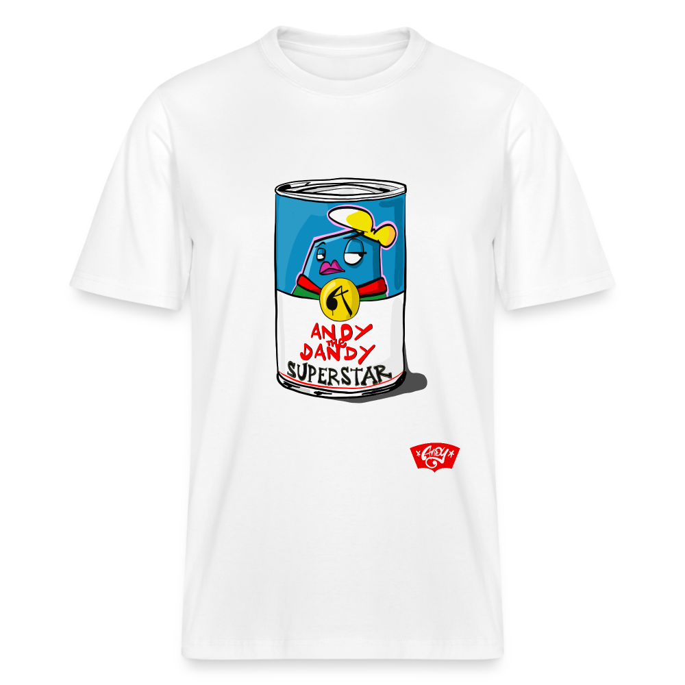 Campbells Superstar Soup. Andy the Dandy. Uniseks T-shirt. - wit