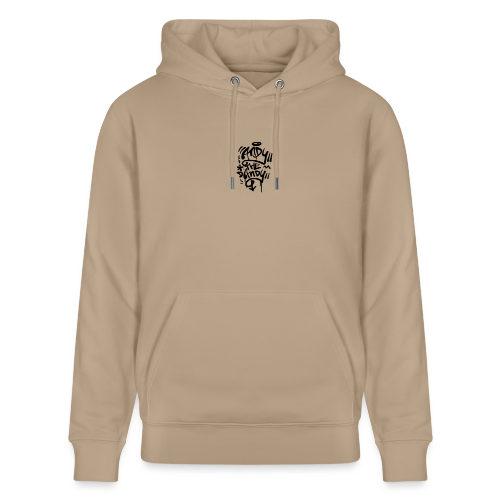 Knock out Andy. Back. Uniseks bio-hoodie - beige