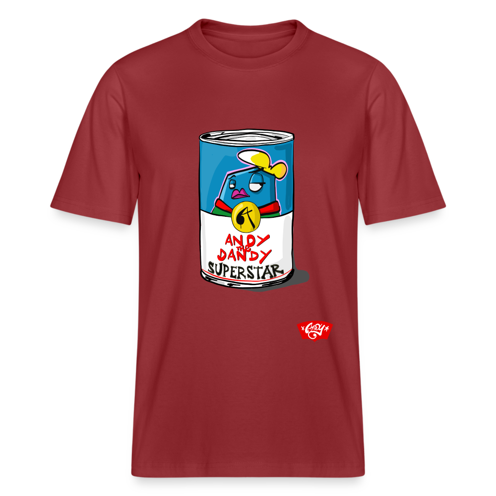 Campbells Superstar Soup. Andy the Dandy. Uniseks T-shirt. - aarderood