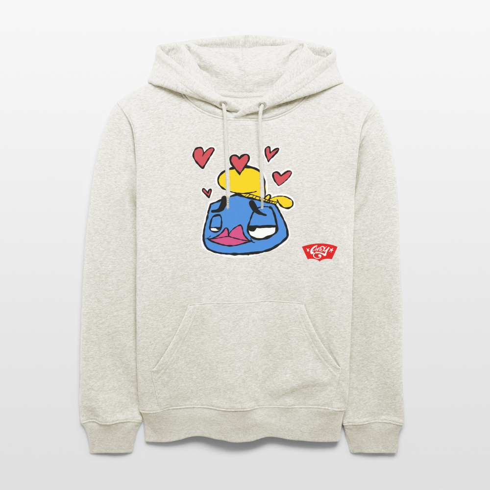 Love is in the Air. Uniseks bio-hoodie - beige gemêleerd