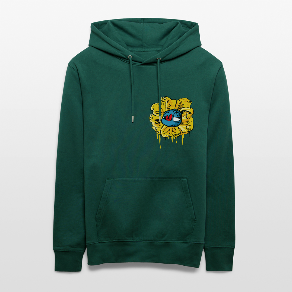 Flower Shower Andy. Uniseks bio-hoodie - forest