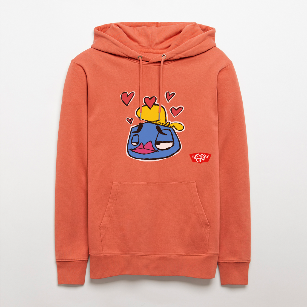 Love is in the Air. Uniseks bio-hoodie - lichtrood