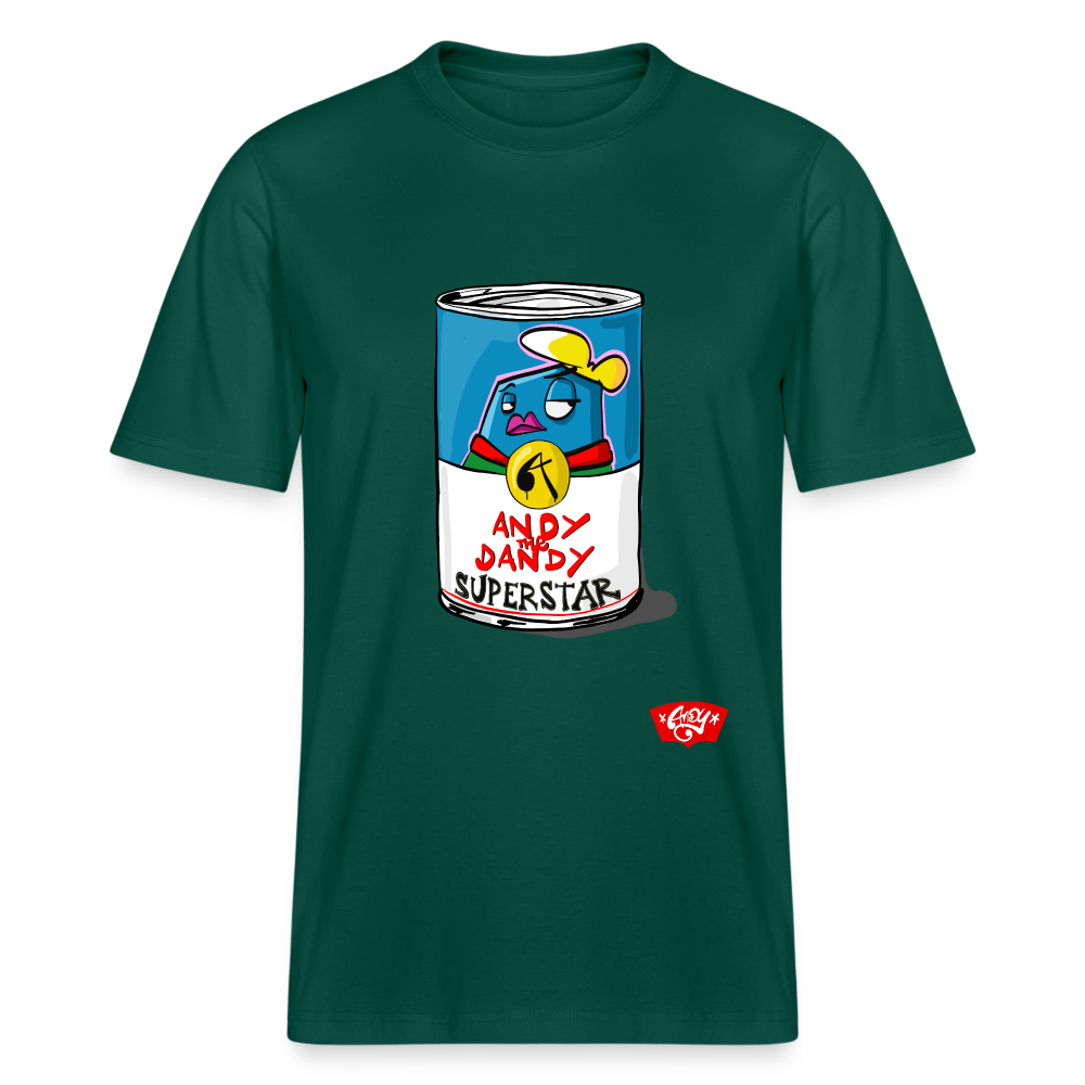 Campbells Superstar Soup. Andy the Dandy. Uniseks T-shirt. - forest