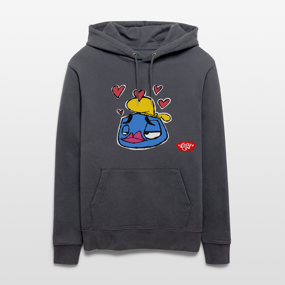 Love is in the Air. Uniseks bio-hoodie - indigo