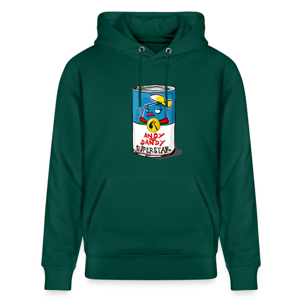 Superstar soup. Andy. Uniseks bio-hoodie. - forest