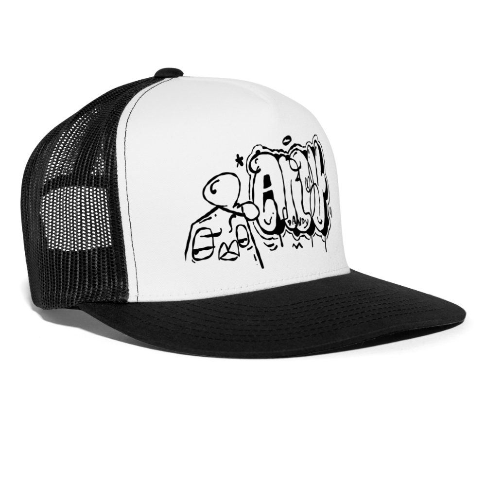 Moody ... Andy the Dandy. Trucker Cap - wit/zwart