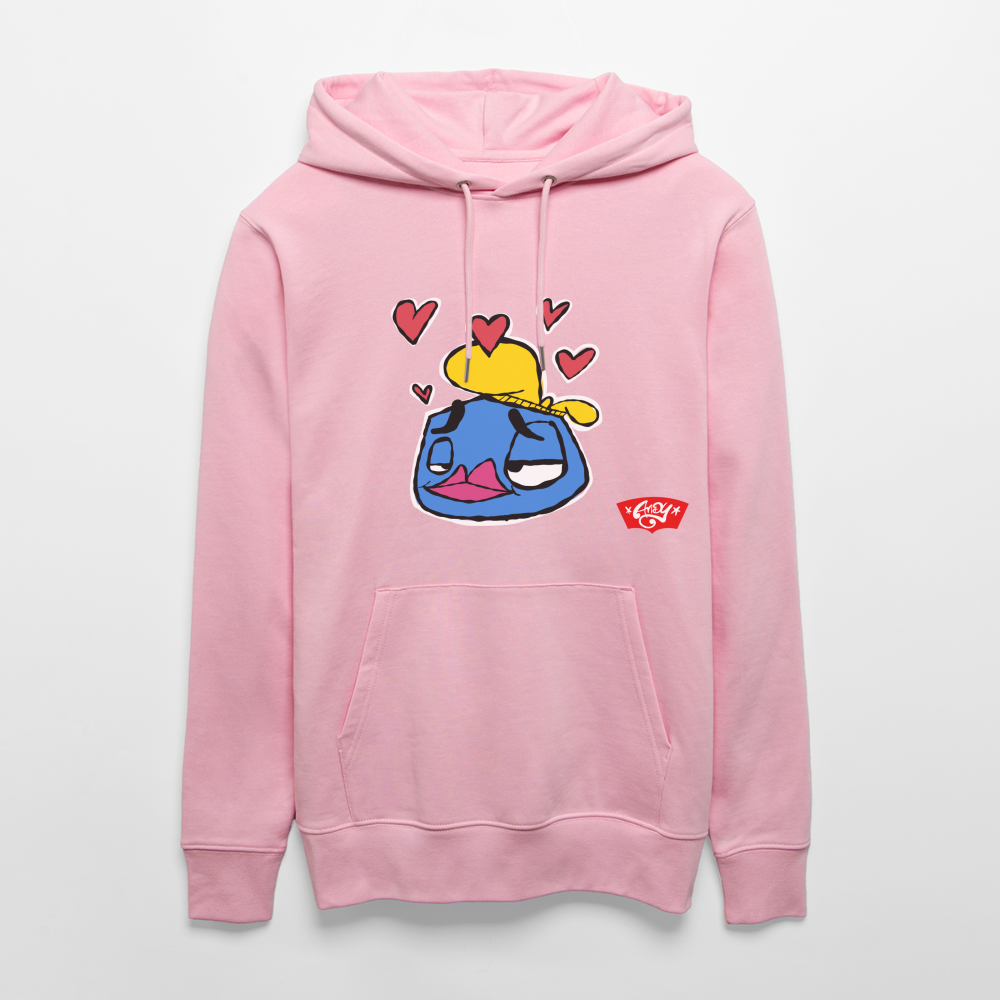 Love is in the Air. Uniseks bio-hoodie - lichtroze