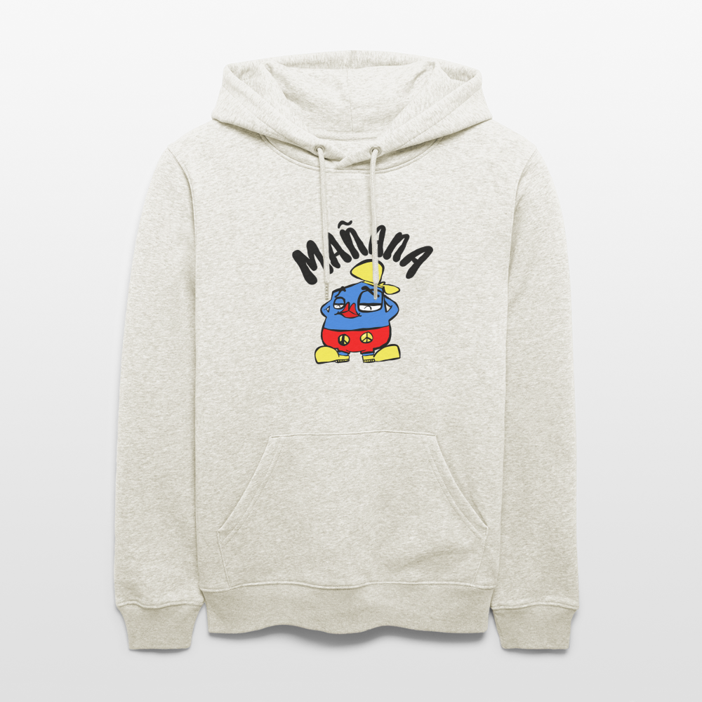 Manana. Uniseks bio-hoodie - beige gemêleerd