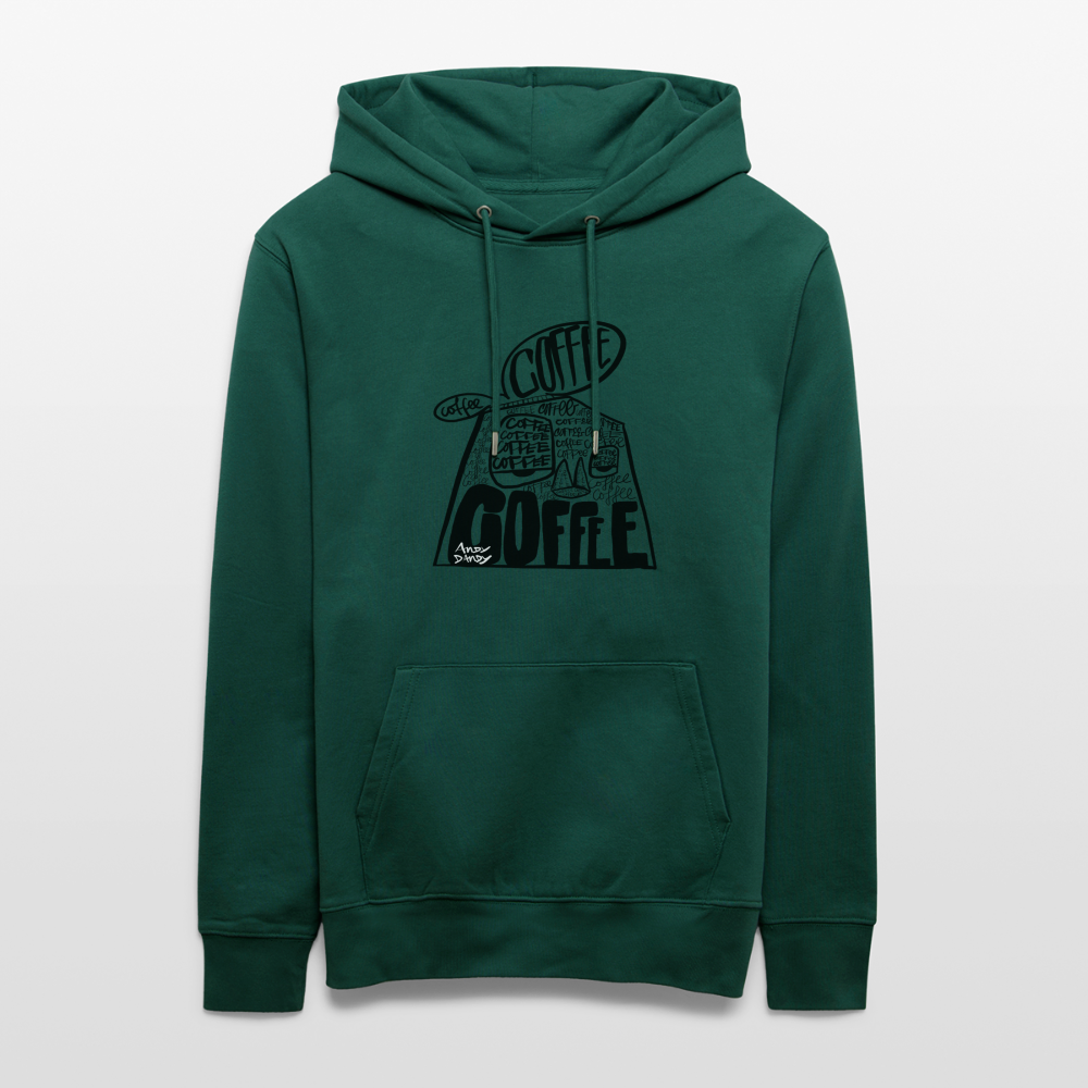 Coffee on my mind. Uniseks bio-hoodie. - forest