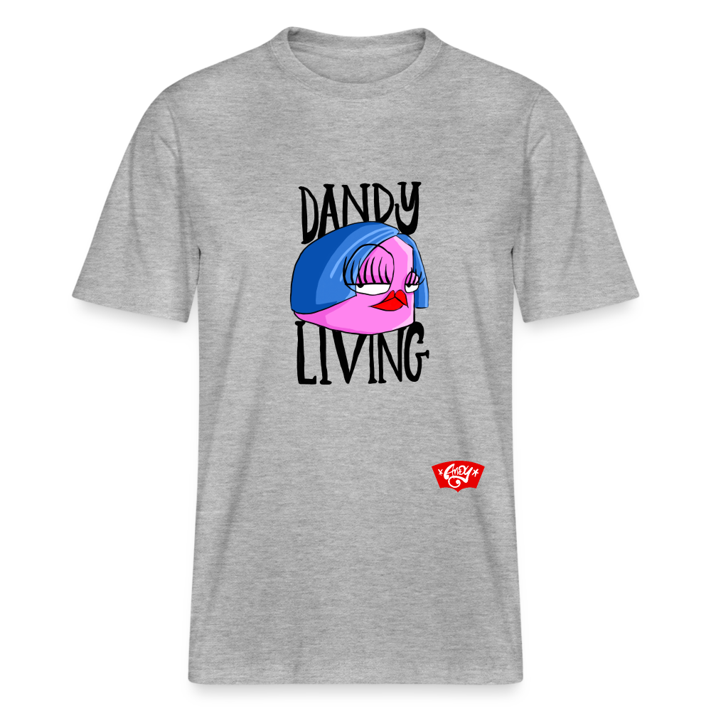 Dandy Living. Sandy the Dandy. Unisex t-shirt - grijs gemêleerd