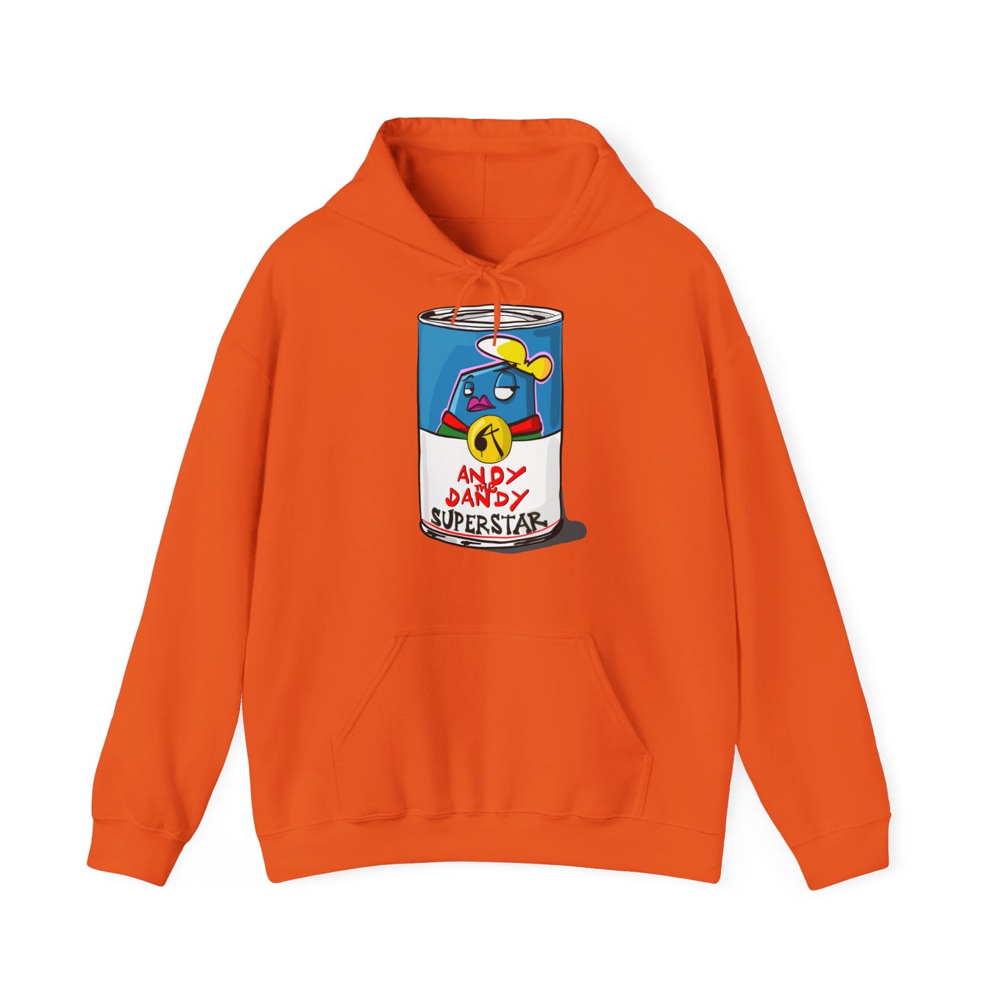 Andy the Dandy superstar Campbell soup. Uniseks.  Hoodie m/v