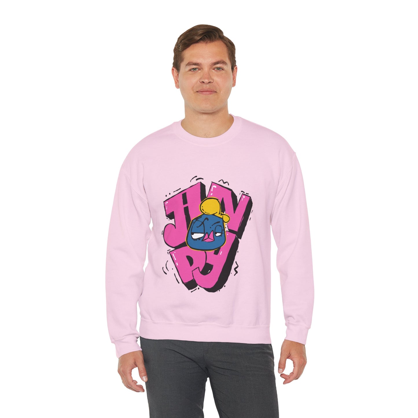 Andy on Andy letters, pink. Uniseks.  Sweater.