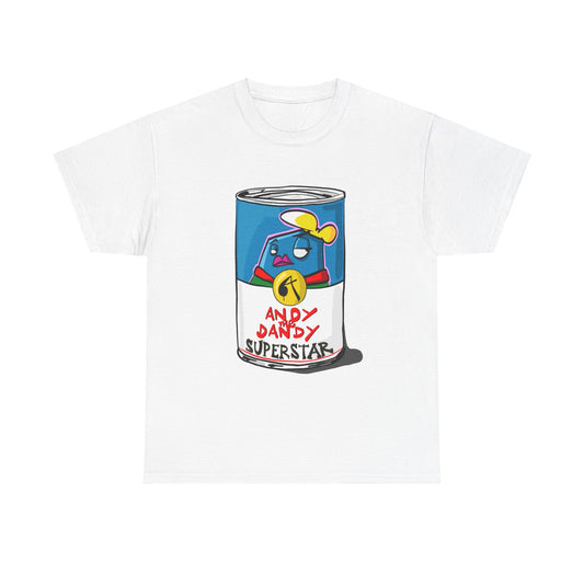 Andy the Dandy superstar Campbell soup. Uniseks. T-shirt.